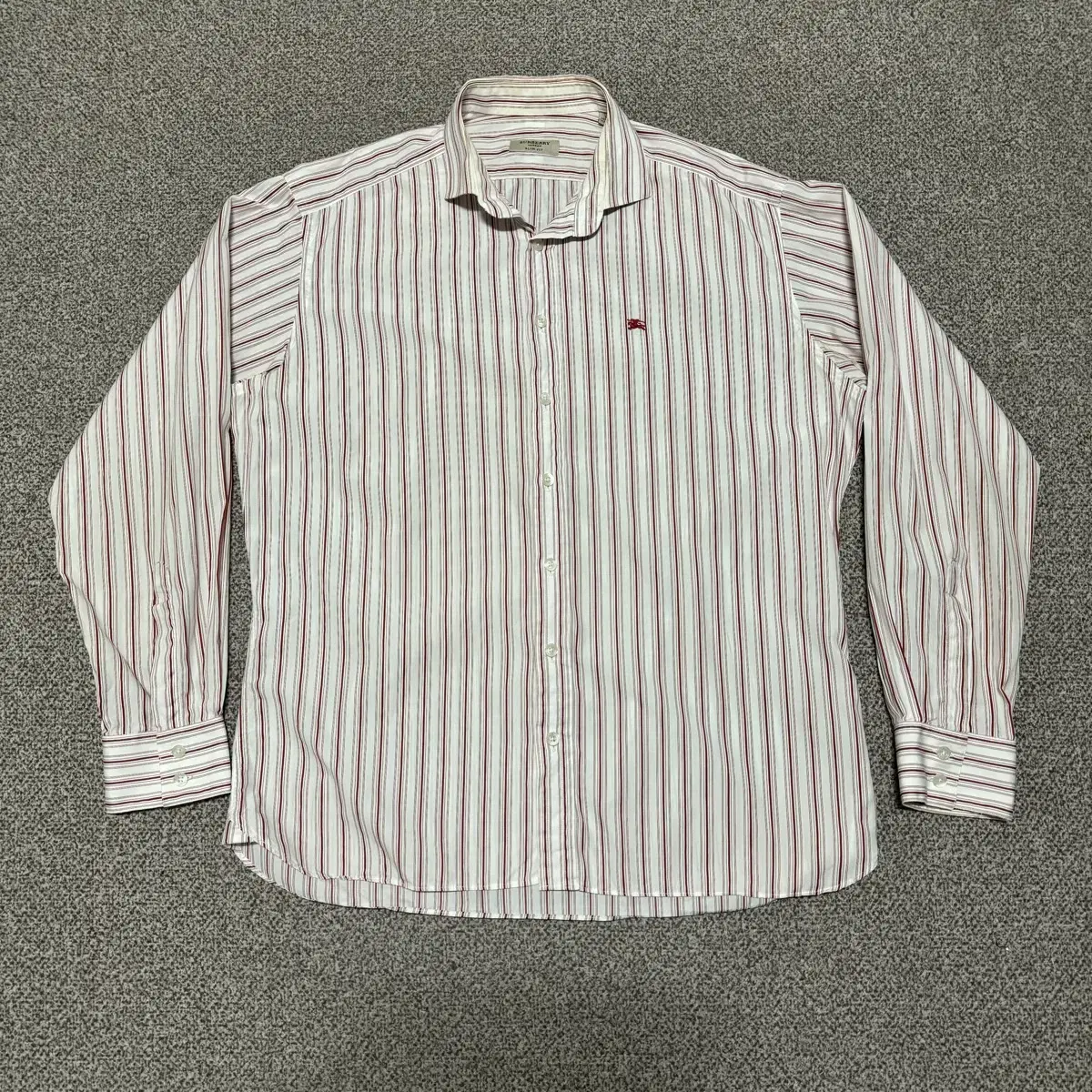 L Burberry Striped Shirt