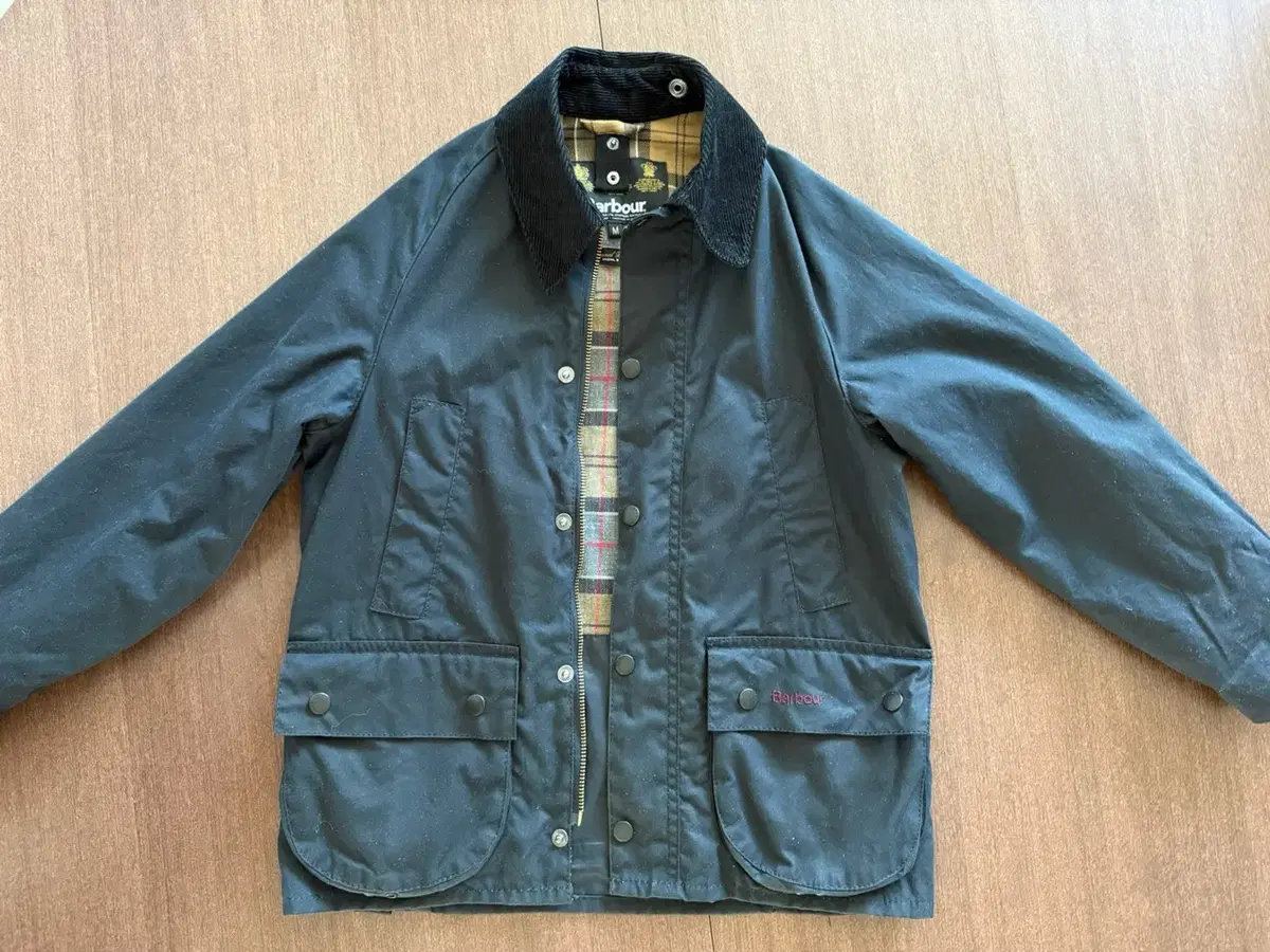 바버(Barbour) 키즈 Bedale 왁스 자켓