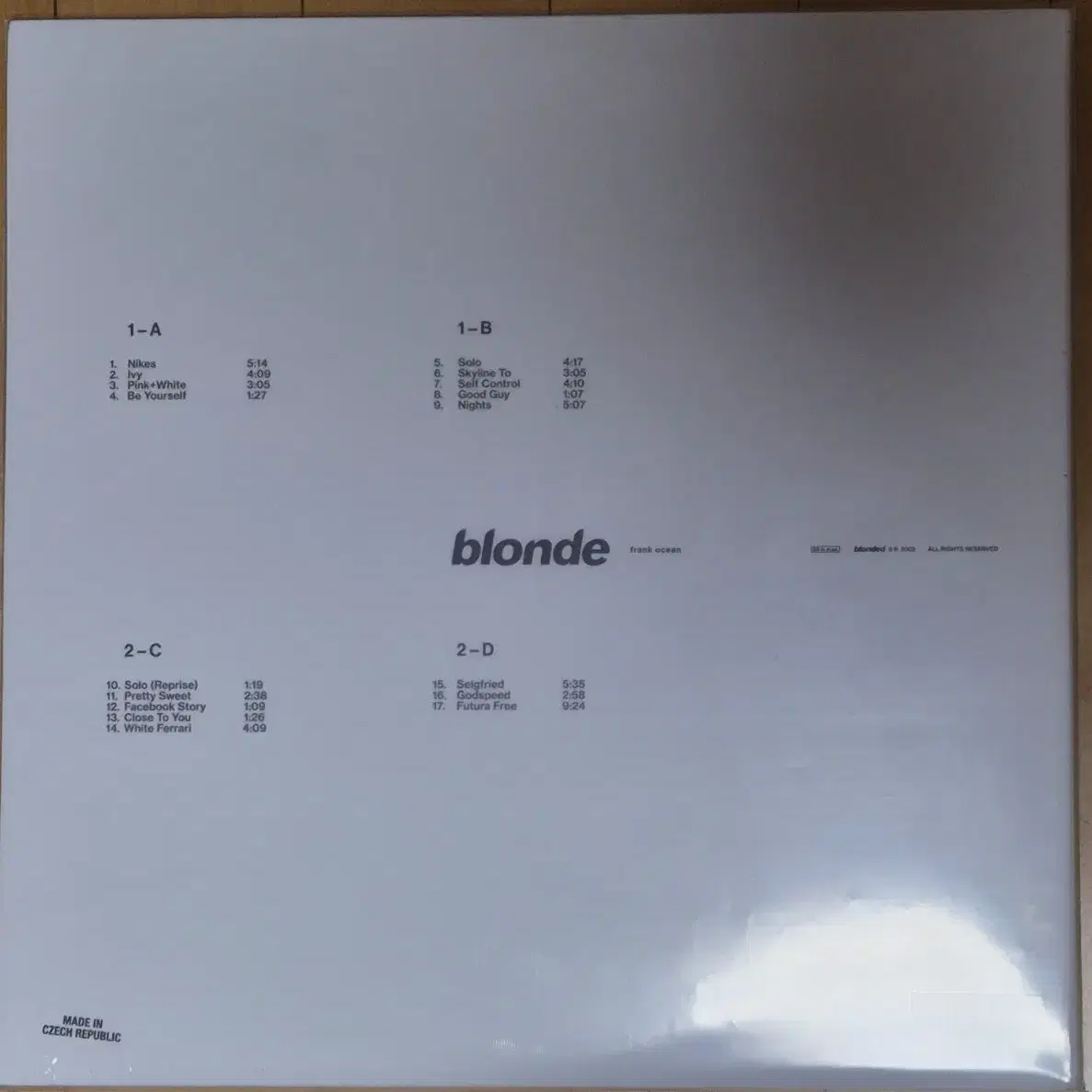 Frank Ocean  Blonde  lp