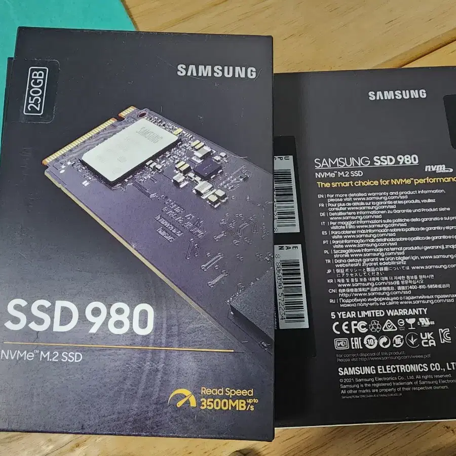 삼성 980 SSD 250GB/미개봉/원10, 24년 문서,무료 설치가능