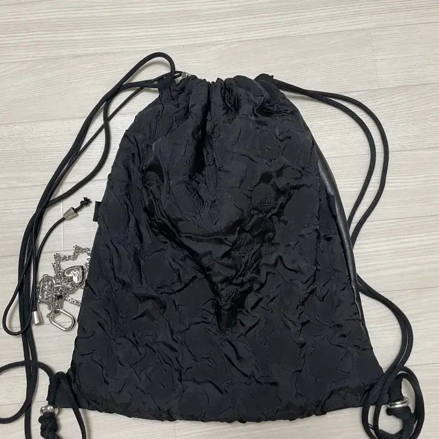 아쎄이 3WAY STRING BACK PACK (BLACK)