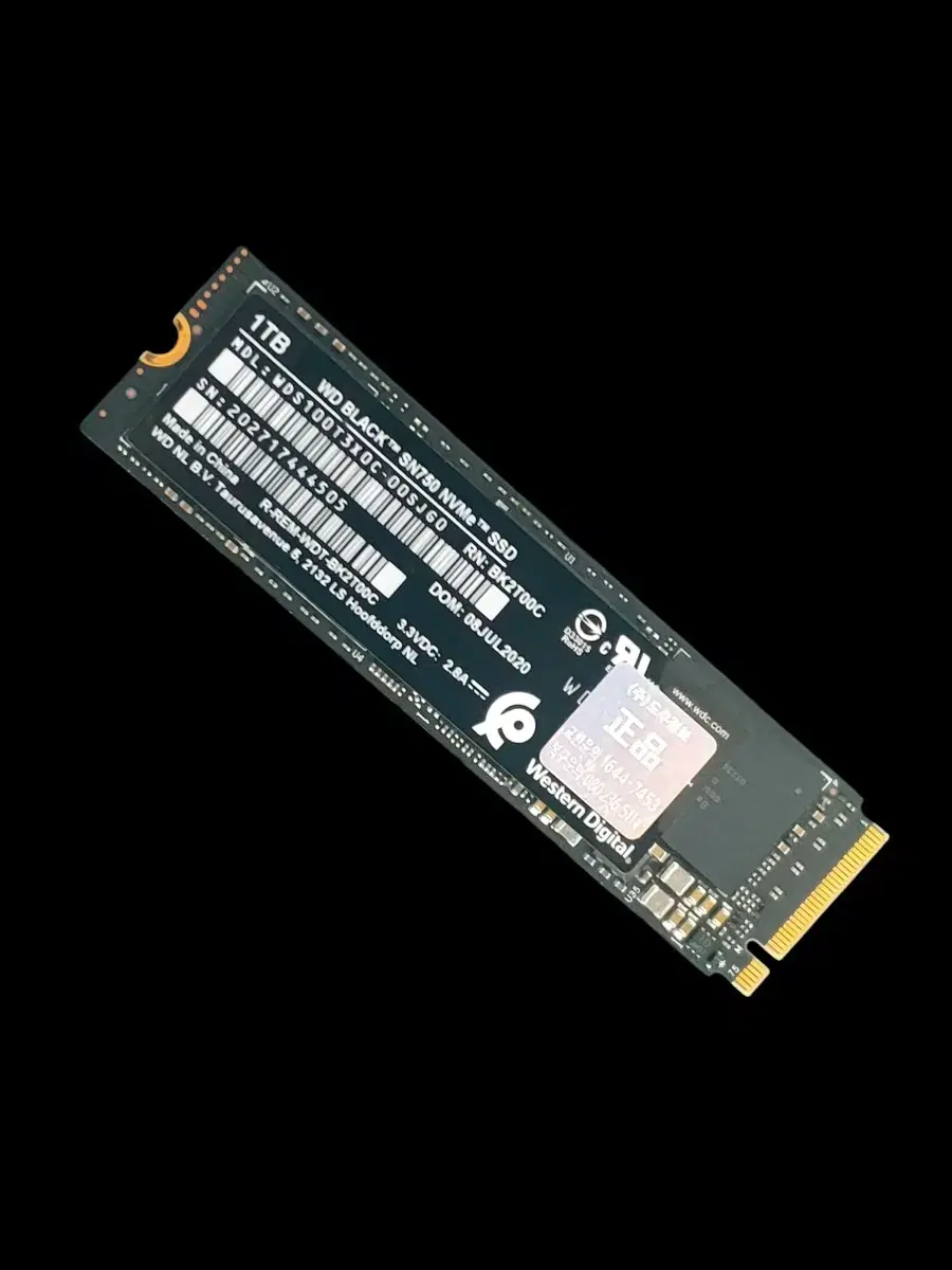 WD  BLACK SN750 M.2 NVMe SSD 1TB (2280)