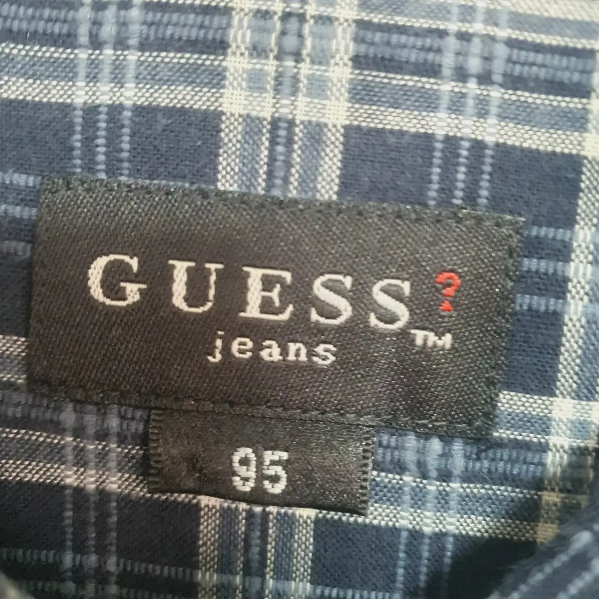 게스 GUESS 오버사이즈 체크 셔츠