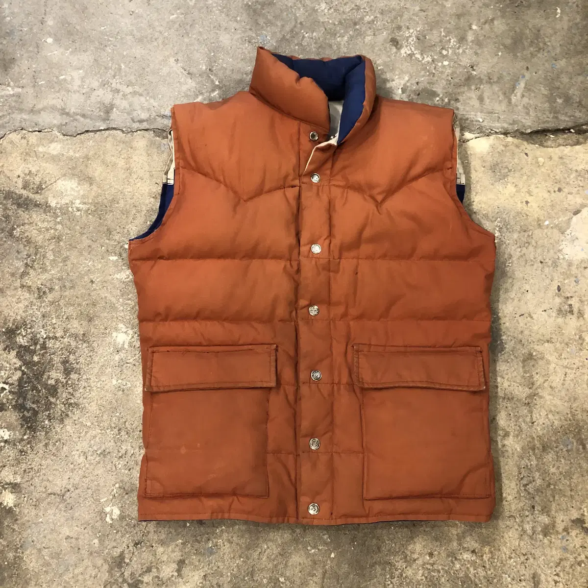 70s Ski Daddle Down vest (Reversible)