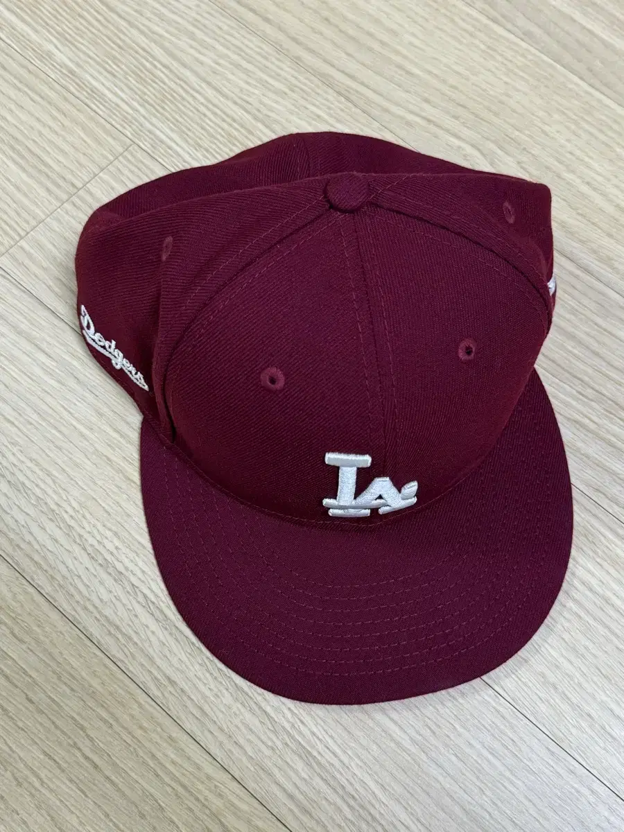 MLB LA 다저스 베이직 사이즈 캡 카디날 59.6cm