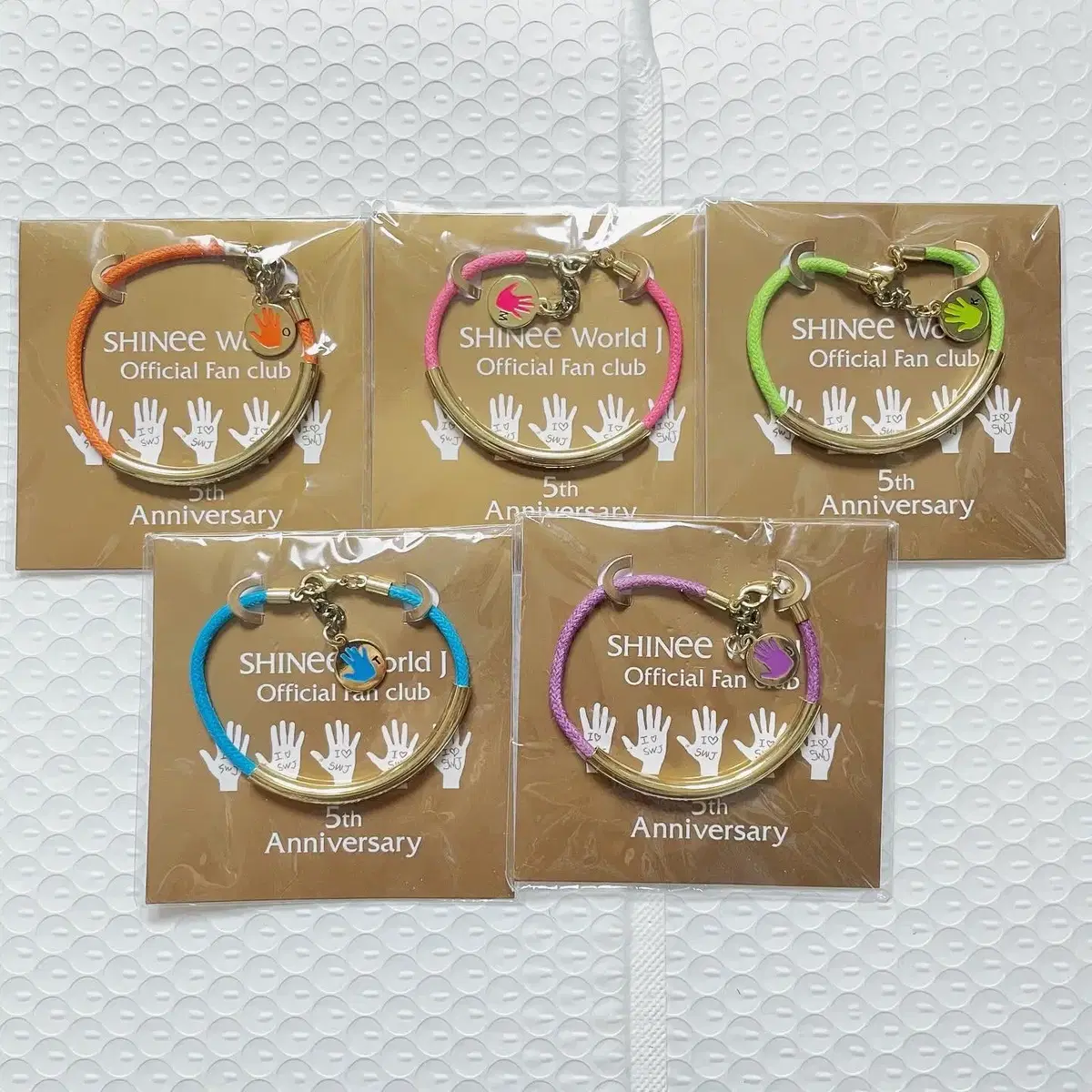 SHINee Japan FC 5th Anniversary Fan Club Goods Bracelet