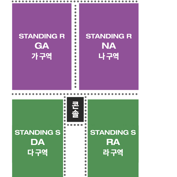 오피셜 히게단디즘 토요일, 일요일 스탠딩 R , 스탠딩 S