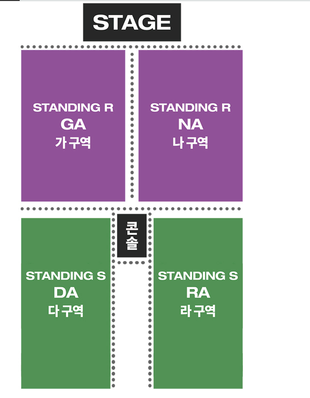 오피셜 히게단디즘 토요일, 일요일 스탠딩 R , 스탠딩 S