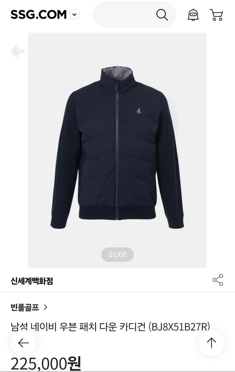 빈폴 골프 구스다운 100