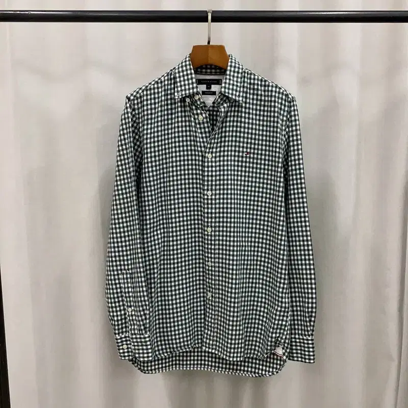 Tommy Hilfiger Logo Check Long Sleeve Shirt 95 S03432