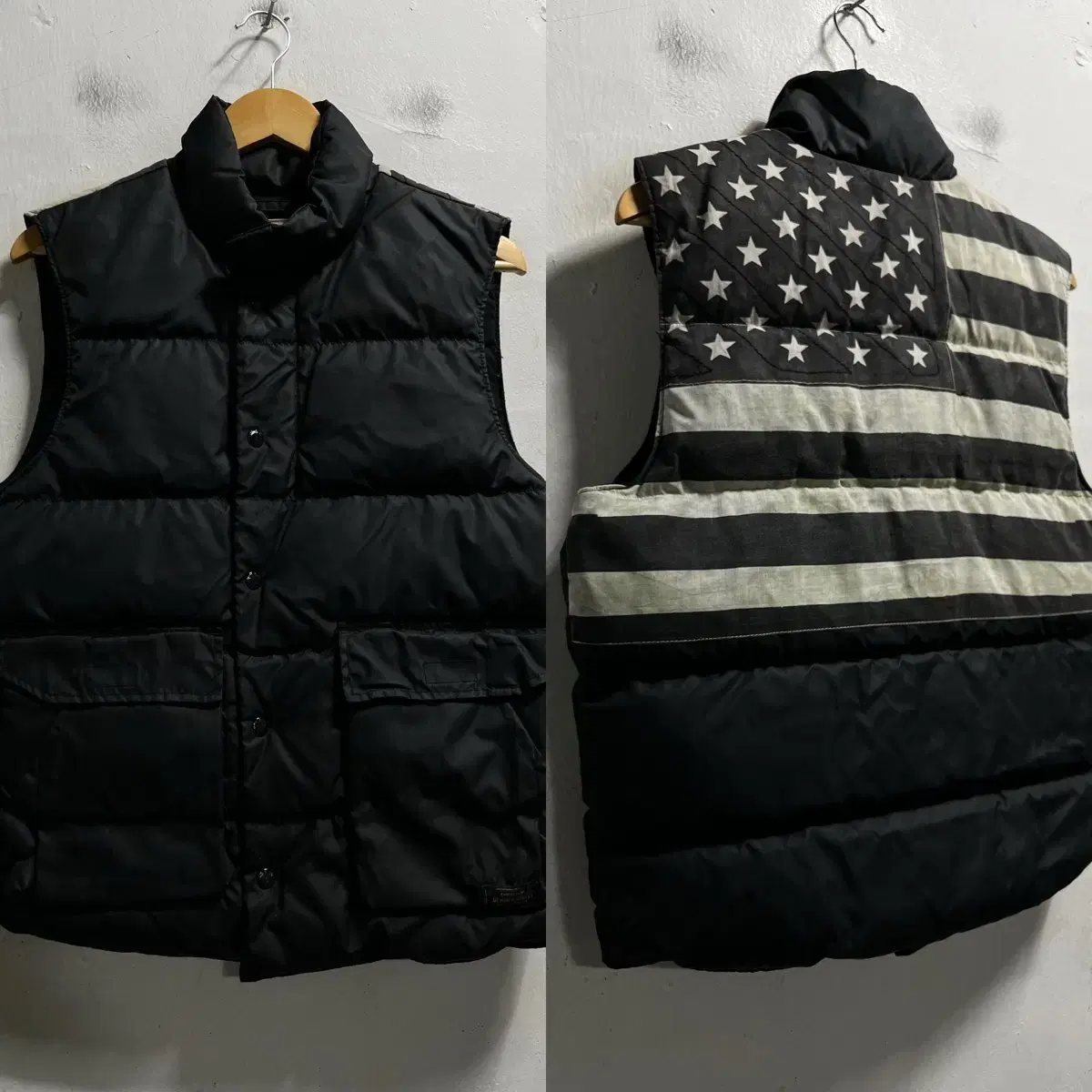 95 Polo Ralph Lauren Denim & Supply Duck Down American Flag Puffer Vest Genuine