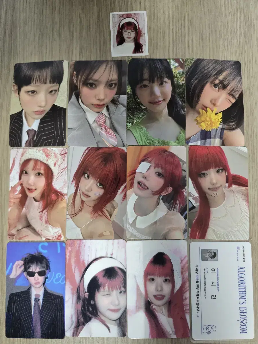 QWER Algorithm Blossom album Components photocard 증사 ID Card CD Sticker