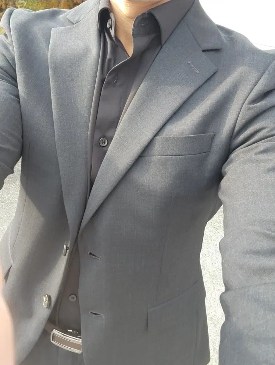 Wearing shots)Wedding!Work!Jockey black slim fit men's formal suit(100-82)