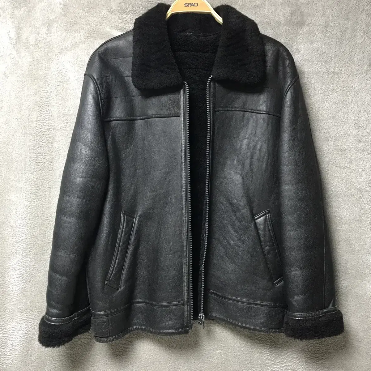 Real Leather Fleece Mustang Genuine Leather