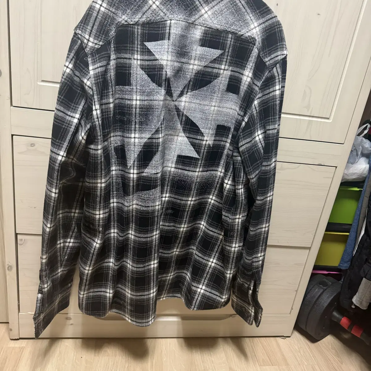 Off-White Flannel Check Shirt White XL (Domestic size 110)