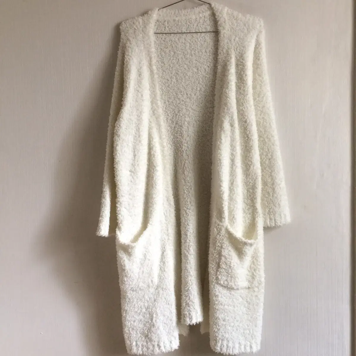 Fluffy mood open knit cardigan