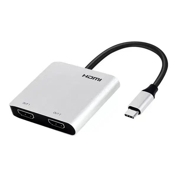 USB Type C to 듀얼 HDMI 컨버터(MST 지원)