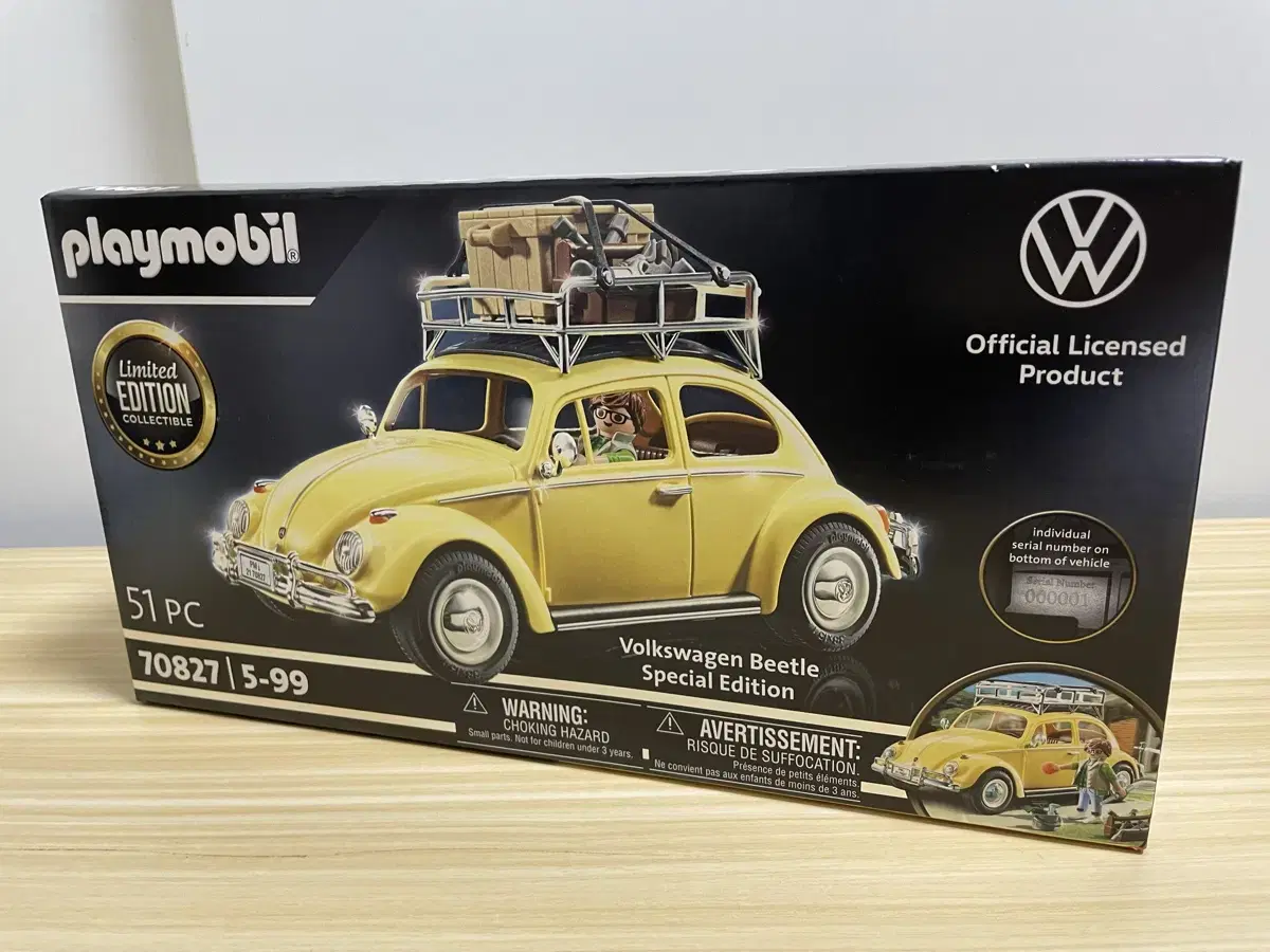 Playmobil 70827 New Beetle Yellow Unsealed