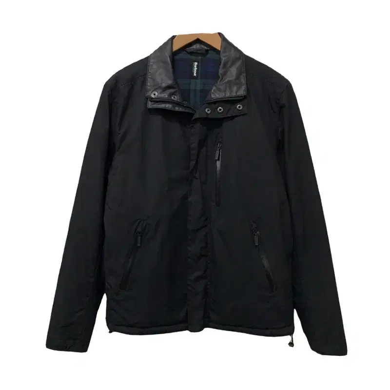 Men's M/Barbour Nightwatch Collection Leather and Grainy Wax Jacket