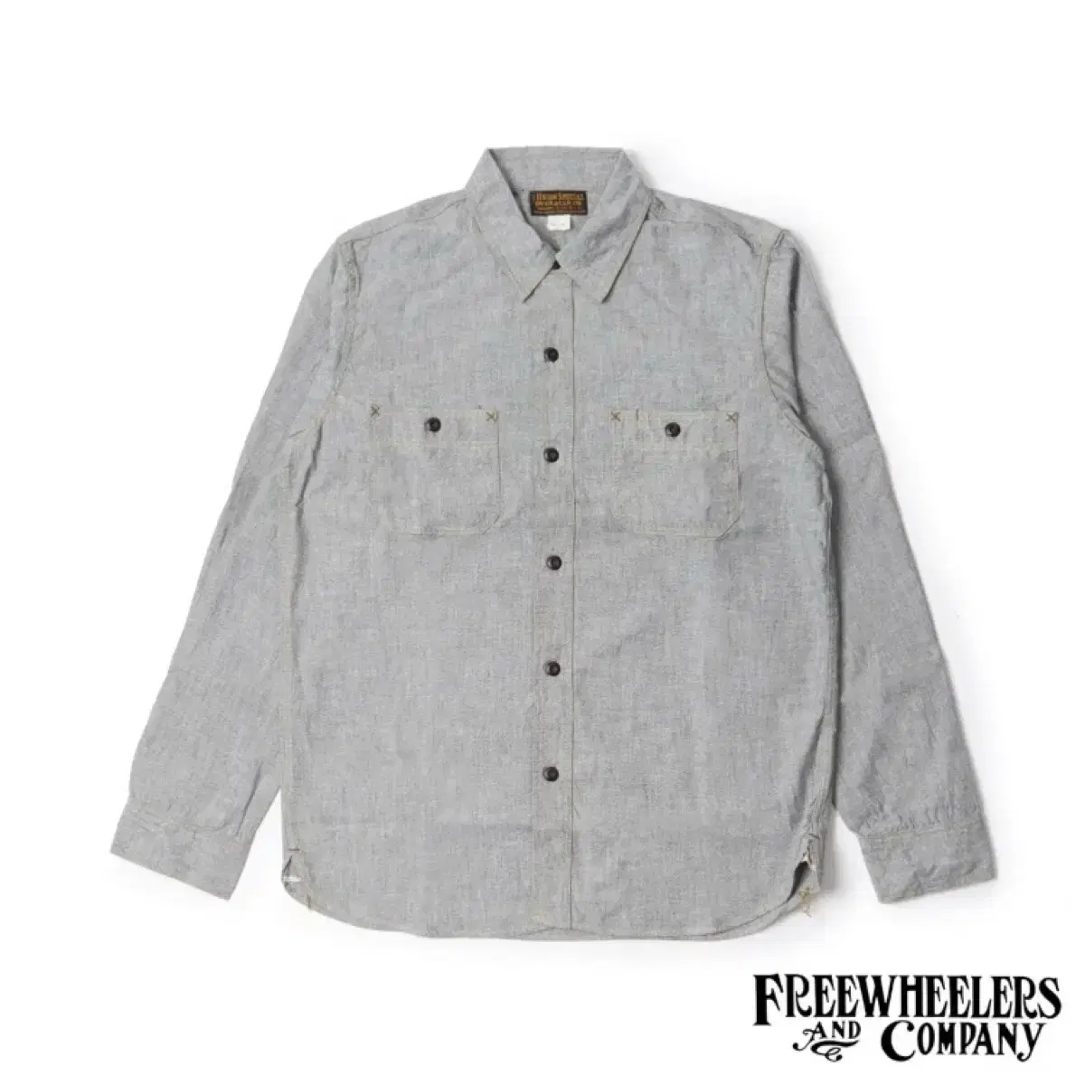 [17]Freewheelers White Pepper Chambray Neal Workshirt