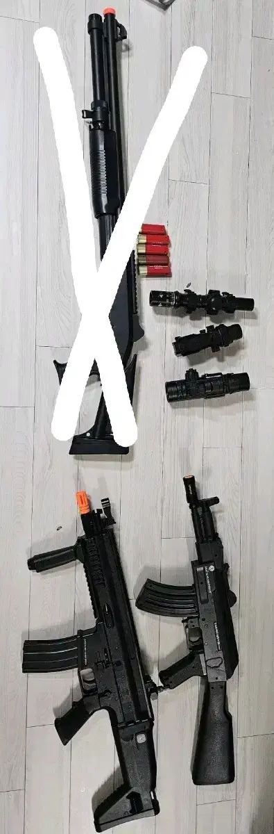 비비탄 샷건, 스카, ak47