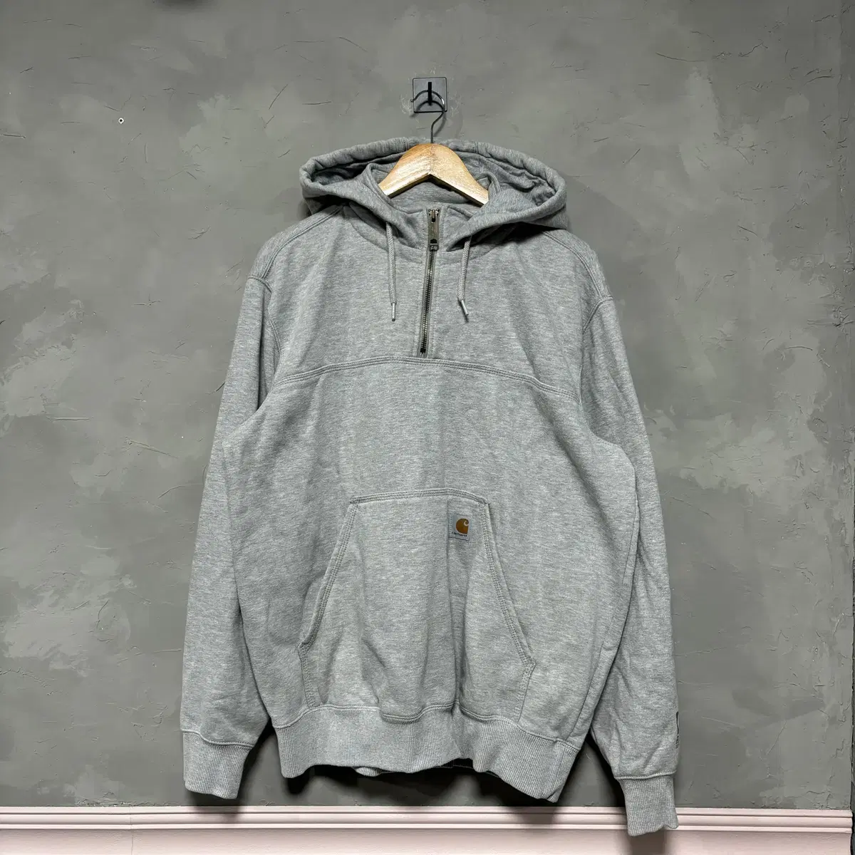 Calhart Hooded Vahn Zip-up Gray