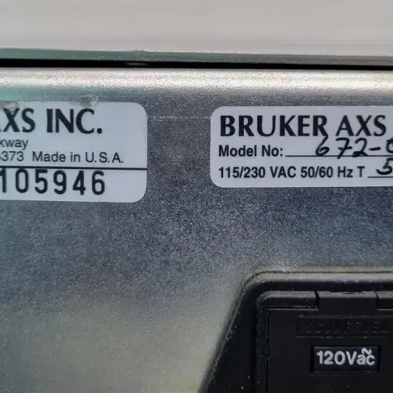 BRUKER AXS INC Detector파워서플라이 672-012400