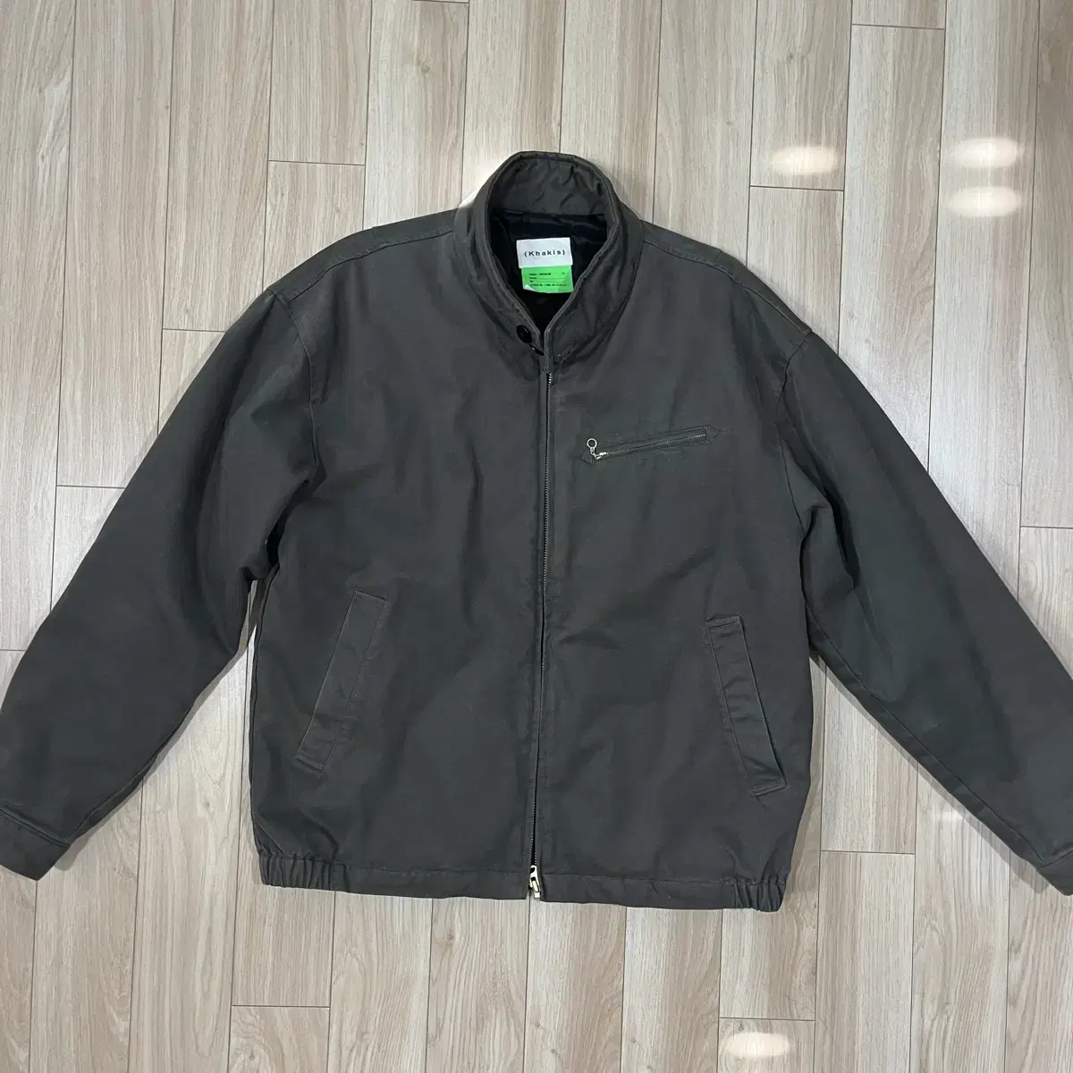 Khakis Washed Club Jacket in Charcoal