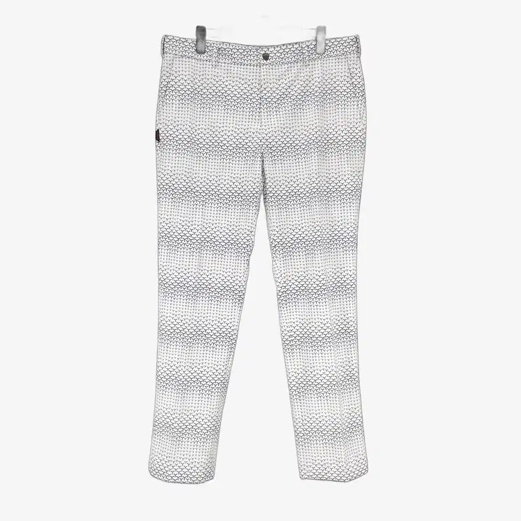 (96) Wide-Angle Men's Golf Pants White