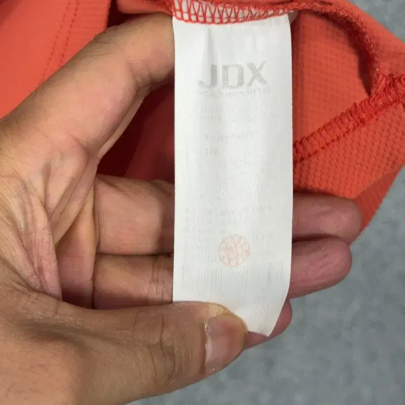 JDX 골프 오렌지 기능성 반팔 카라티 100