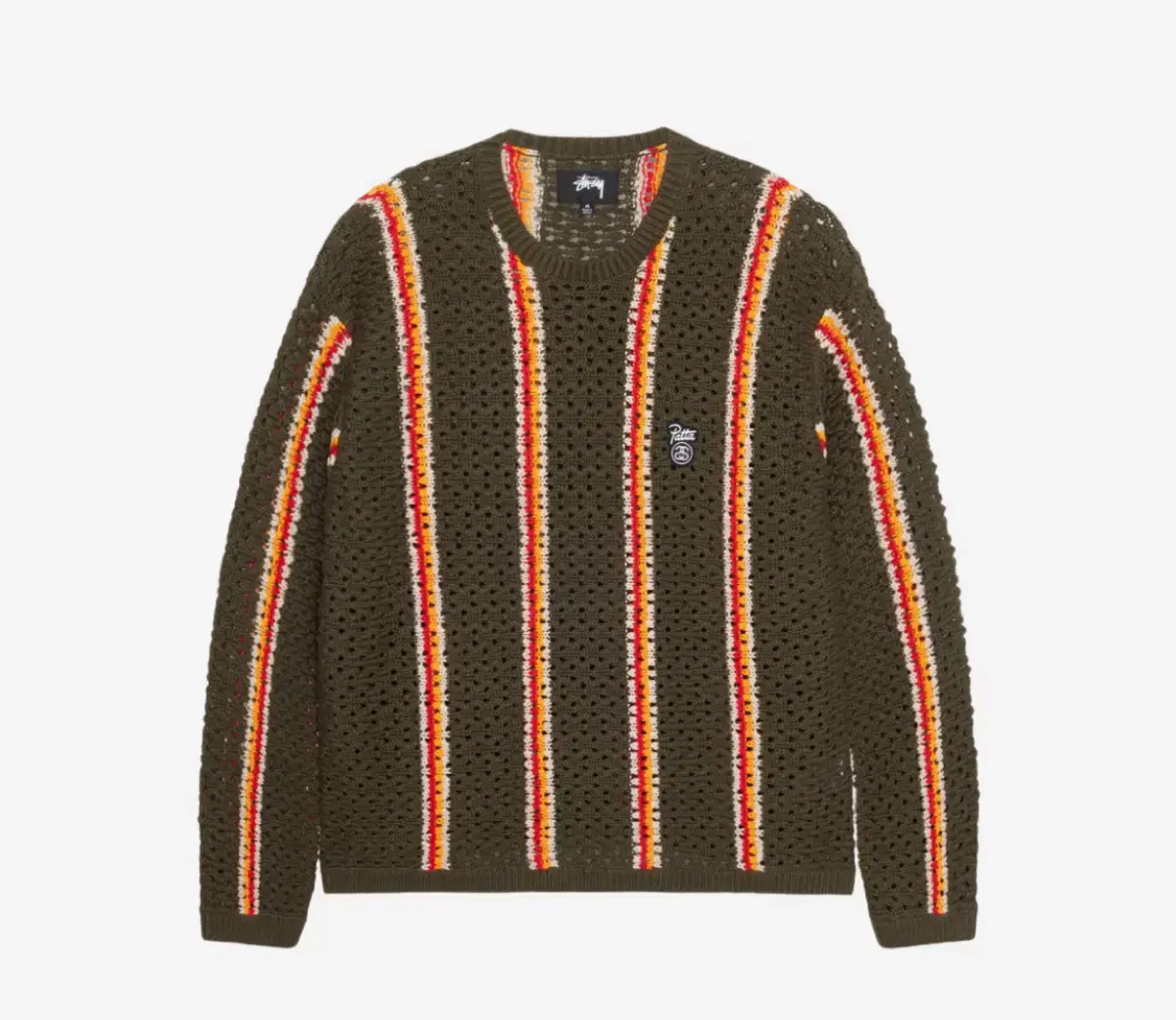 Stussy Pata Stripe Loose Gauge Sweater (L)