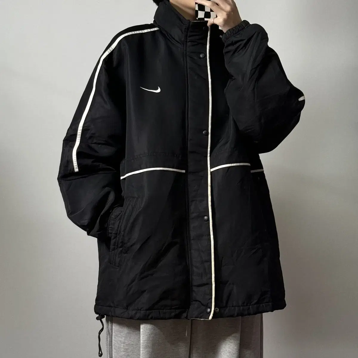 Nike Old School Quilted Jumper Black L [111404]