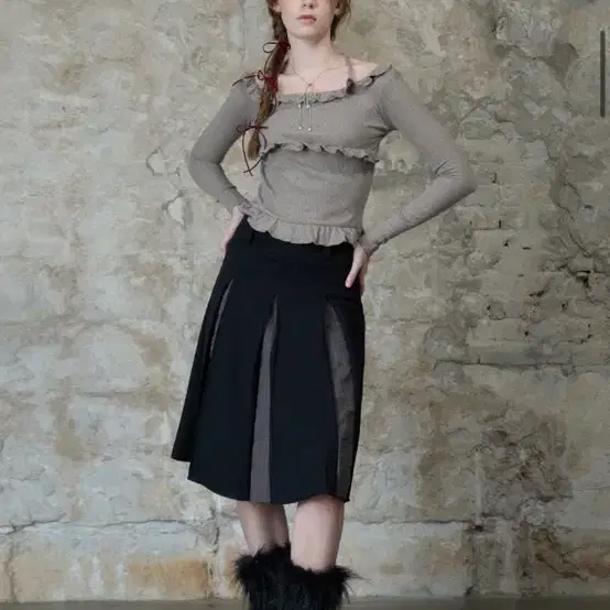 라티젠 슬리브 FRILL HALTER SLEEVE