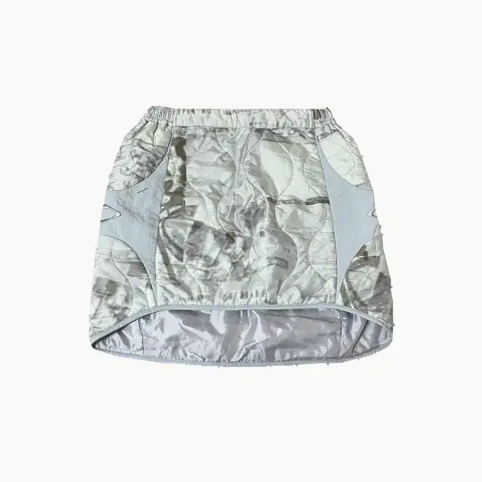 미스치프 QUILTED LINER MINI SKIRT_LIGHT KHAK