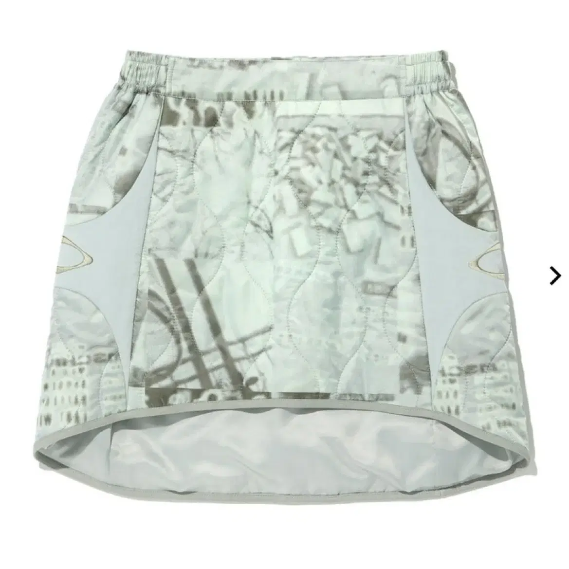 미스치프 QUILTED LINER MINI SKIRT_LIGHT KHAK