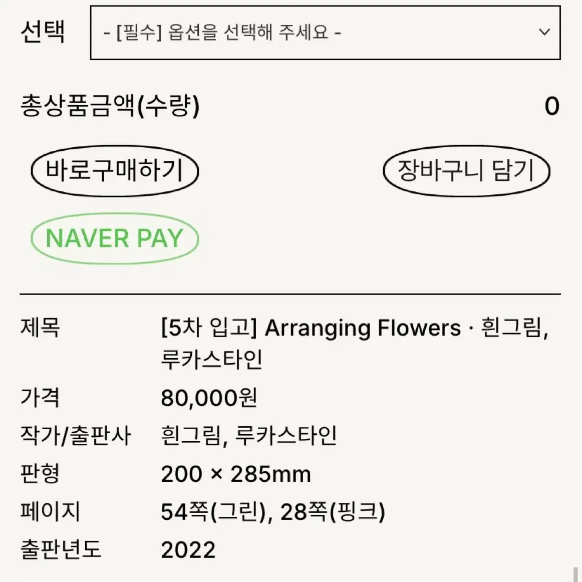 Arranging flowers 실크스크린 화집