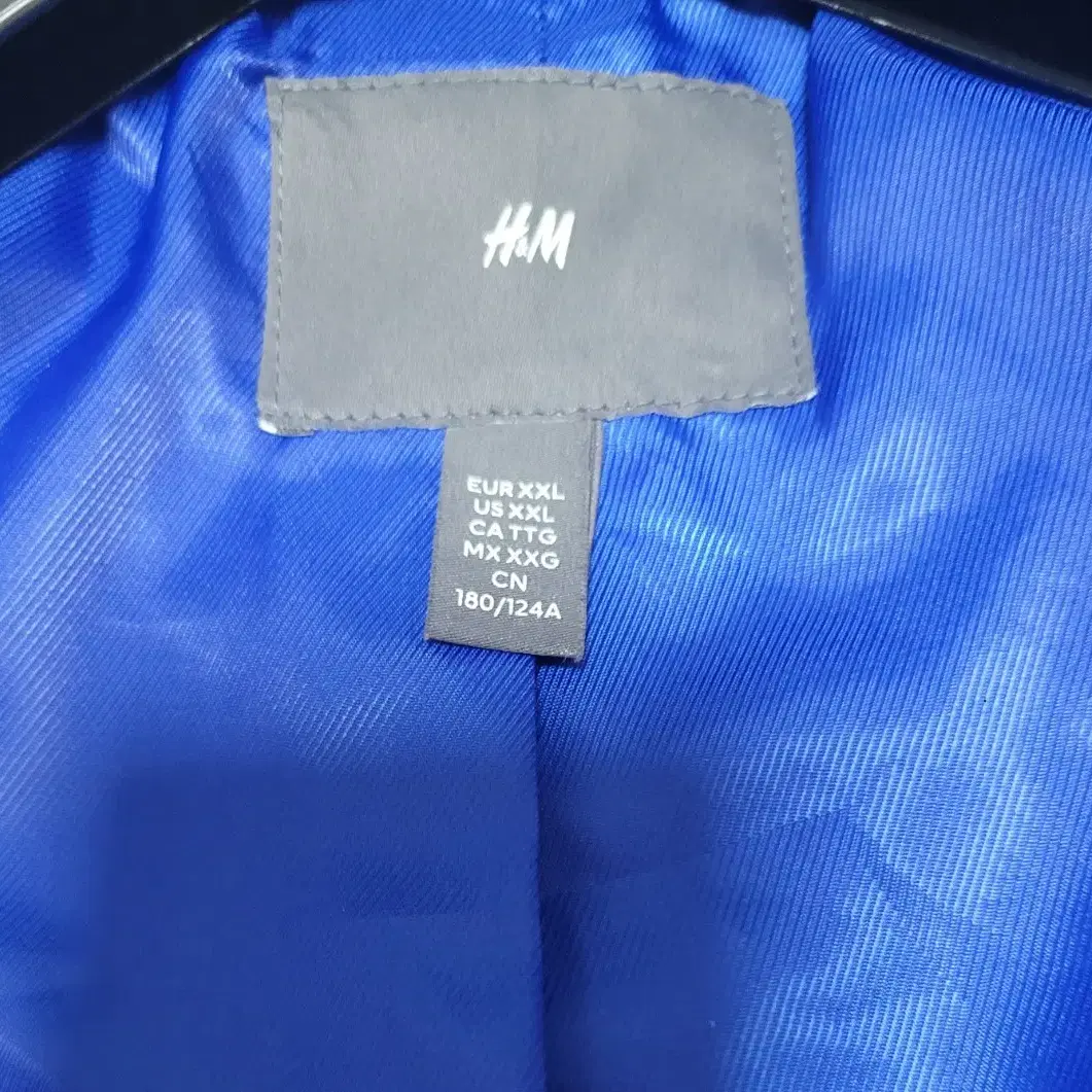 새상품급) H&M 레귤러핏 베이스볼 울 재킷 XX