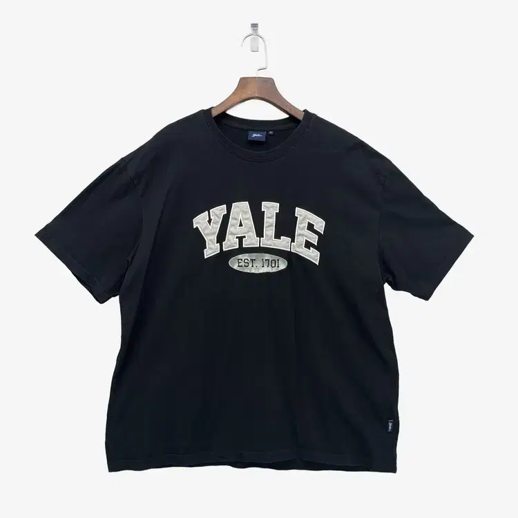 (L) Yale Men's Short Sleeve T-Shirt Black