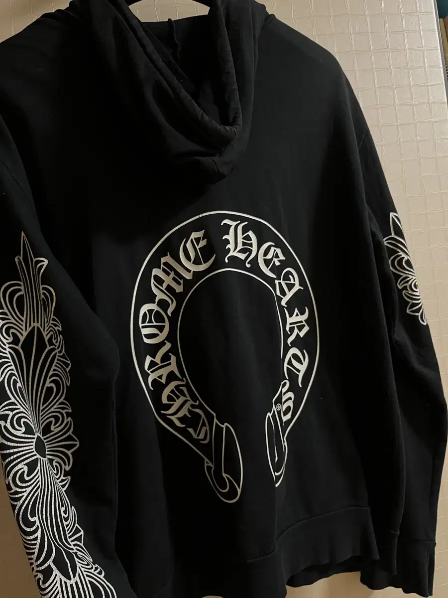 [Quick sale] Chromehearts Floral Horseshoe Hoodie Zipped Up L