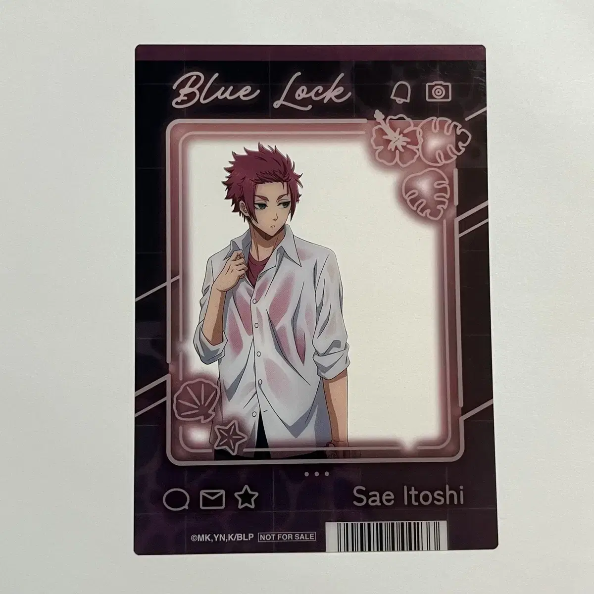 BLUELOCK ANIMATE pre-order benefit Sae Itoshi