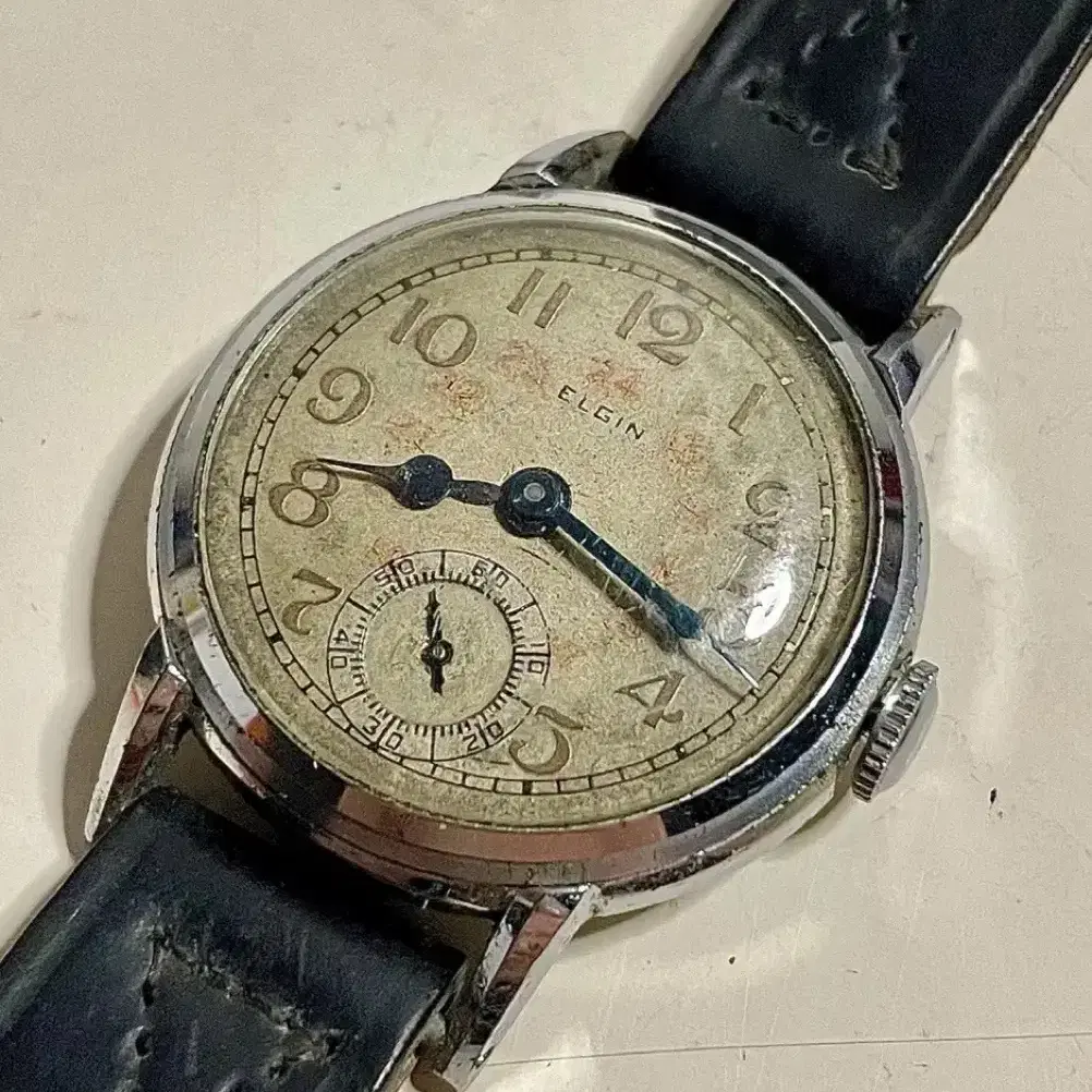 1930년대 빈티지 엘진 수동 시계 ELGIN 청침