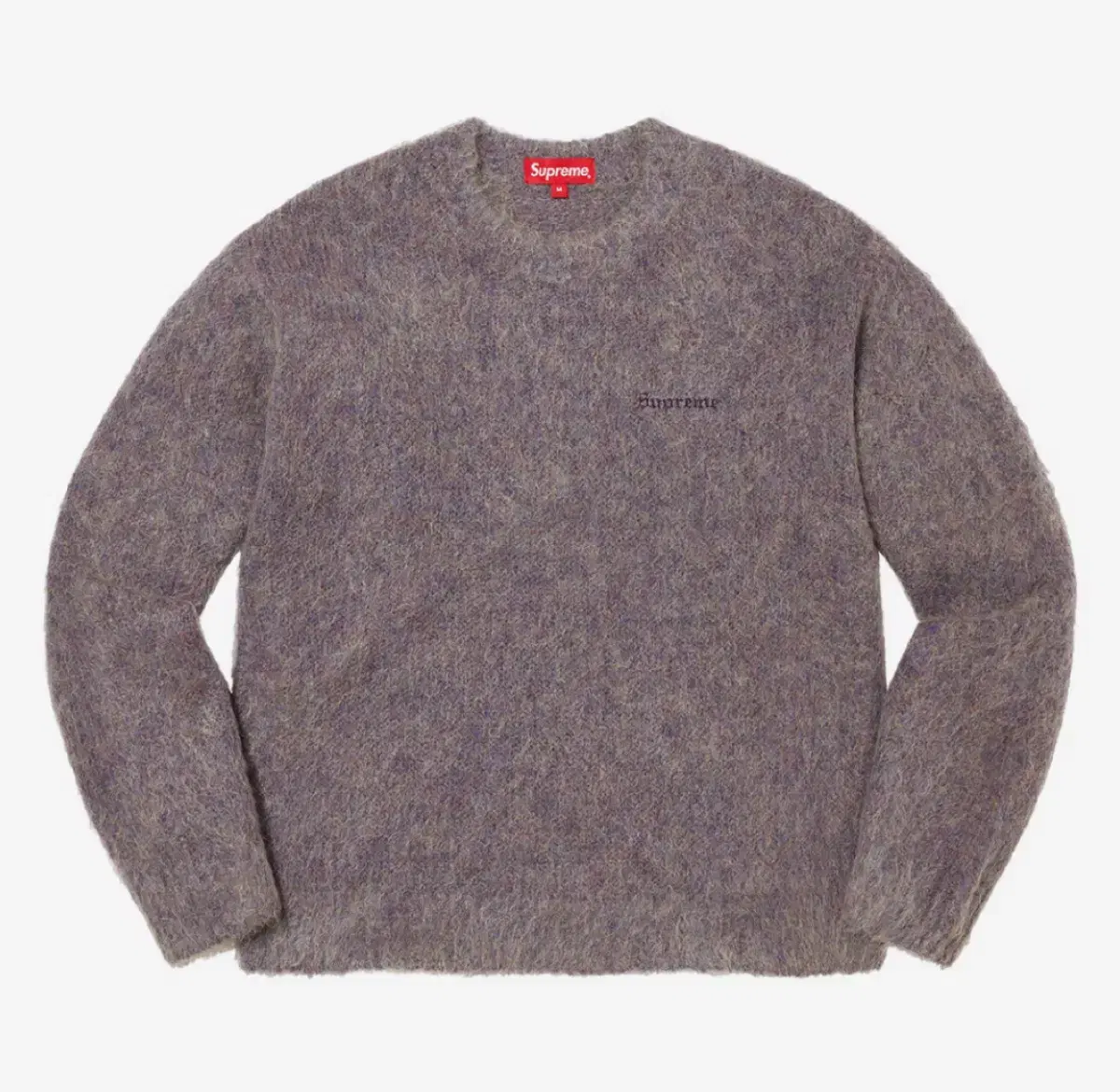 [M] Supreme 22fw Mohair Knit Purple Melange