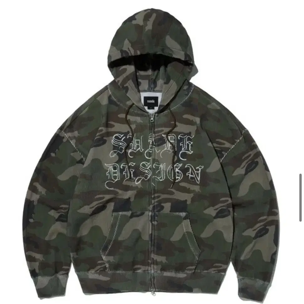 스웨이드 THERMAL CAMO HOOD ZIP UP [CAMO]