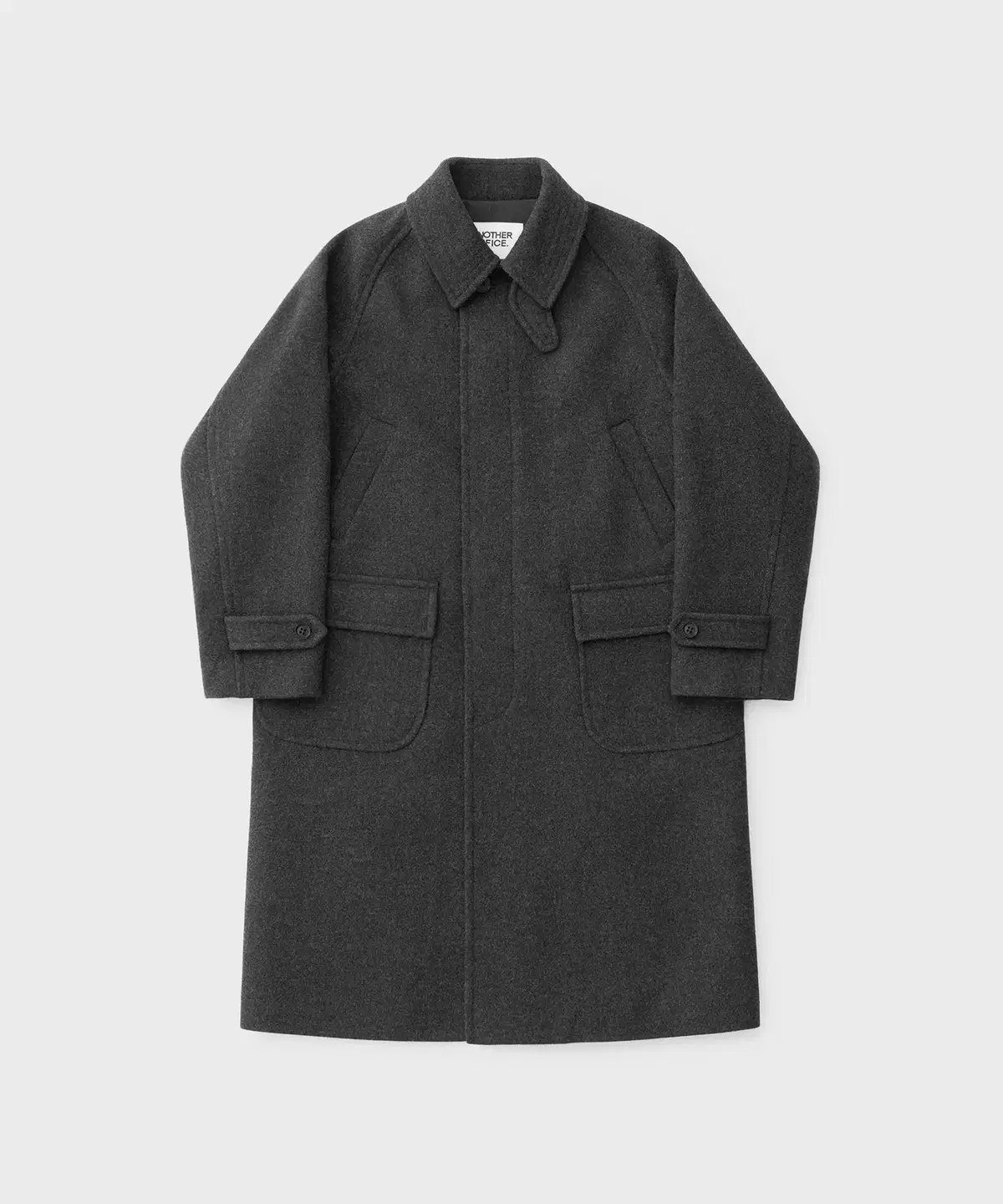 AnotherOffice / 24AW Voyager Balmacan Coat in Heather Charcoal / 3