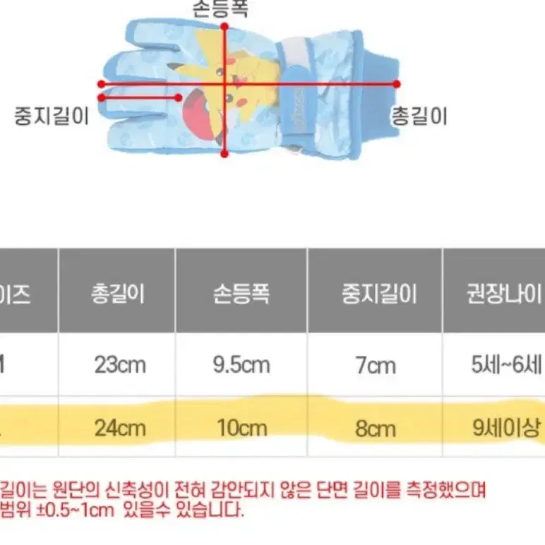 어린이 겨울장갑