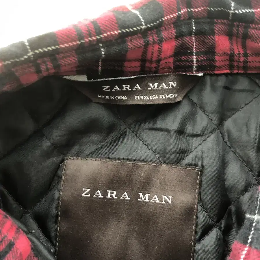 Zara 체크 셔츠. 동계용.