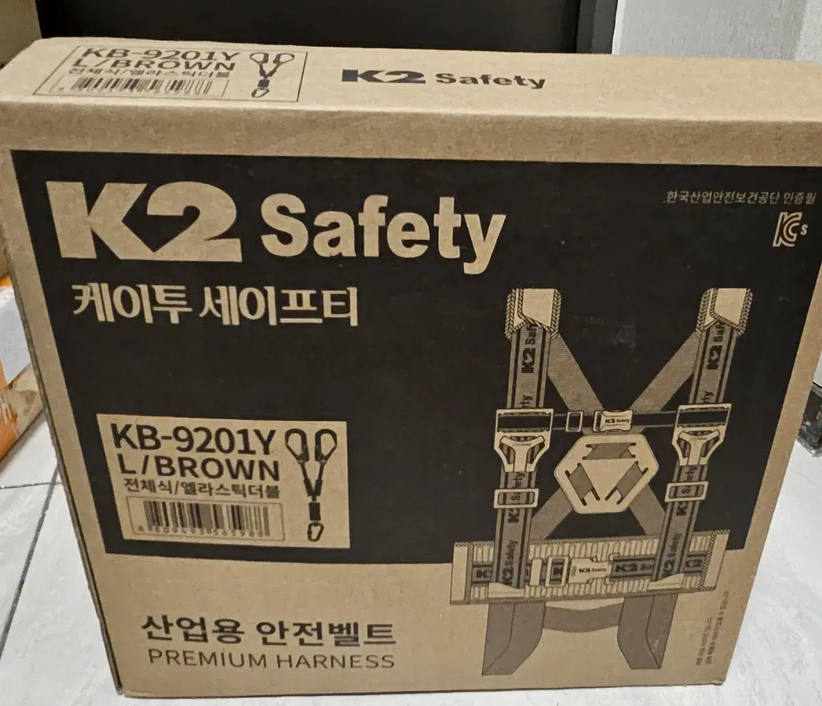 (새상품) K2 Safety 전체식 안전벨트 엘라스틱더블 L사이즈