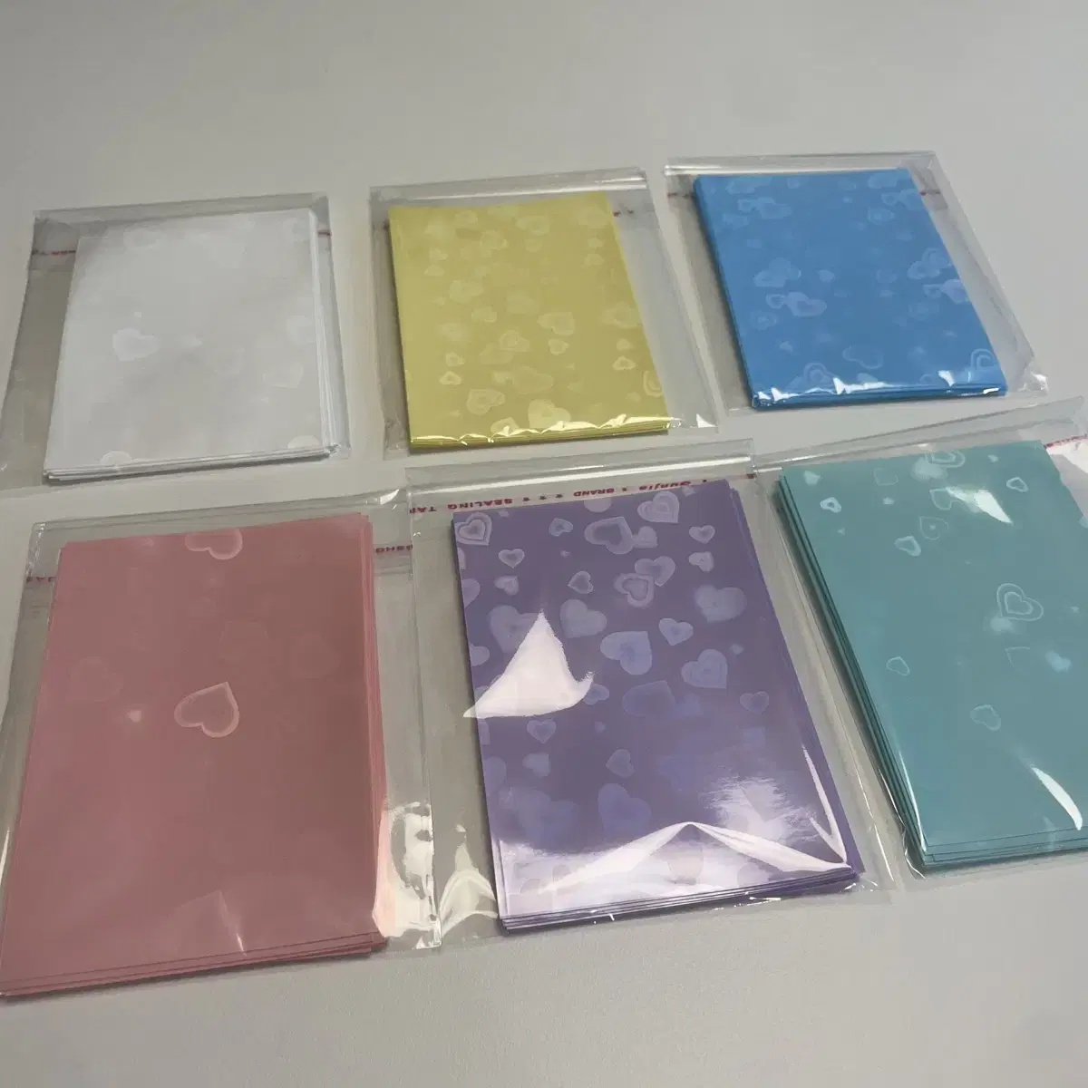 (New, unused) hologram Heartsleeves PhotocardsHeartsleeves PhotocardsPackaging Supplies