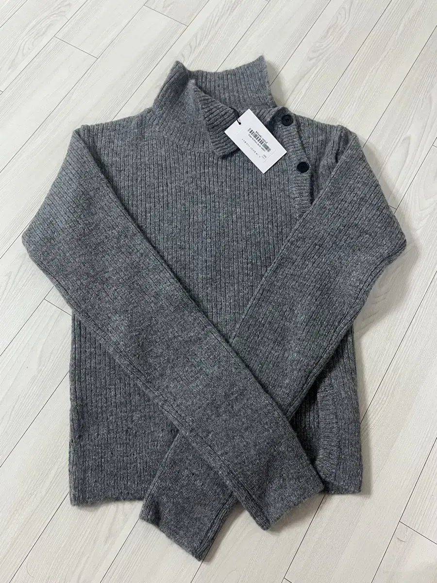 미세키 서울 니트 Side button knit GREY 판매