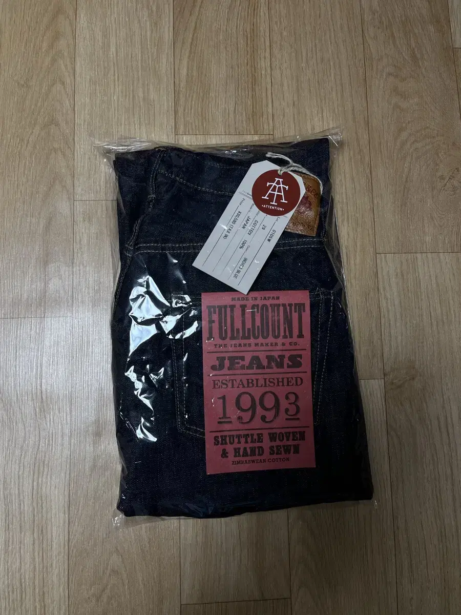 Full Count 0105W Indigo Bloo Size 29 New